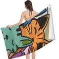 thumbnail image 2 of PHYHOO Colorful and Dogs Cartoon Towels for Adult Kids Ultra Absorbent Super Soft 30x60in, 2 of 8