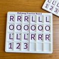 thumbnail image 2 of Purple Portable Mahjong Practice Board With 24 Slots For Charleston Training Lovers, 2 of 6