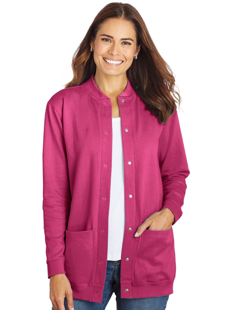 soft fleece cardigan
