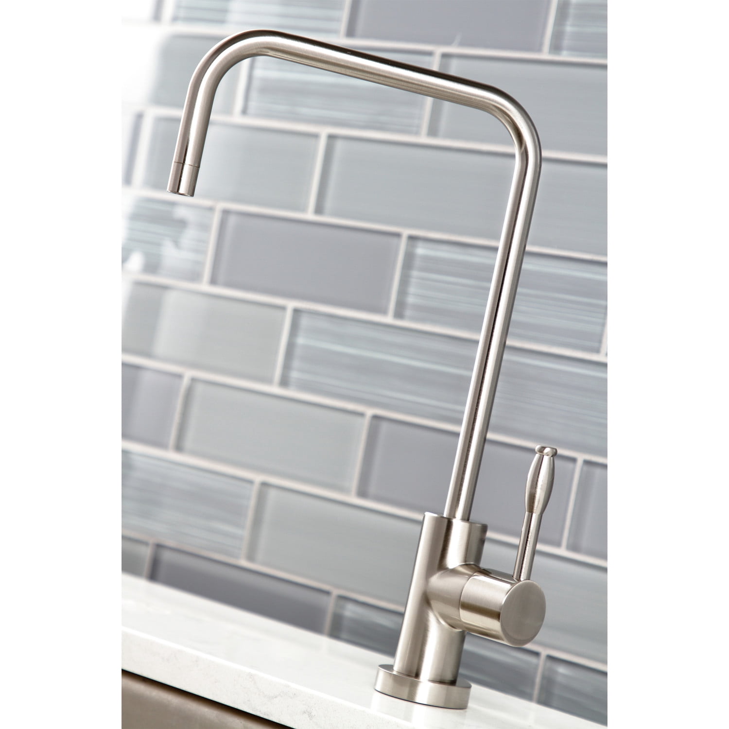 Kingston Brass KS6198NKL Nustudio Single-Handle Cold Water Filtration Faucet, Brushed Nickel