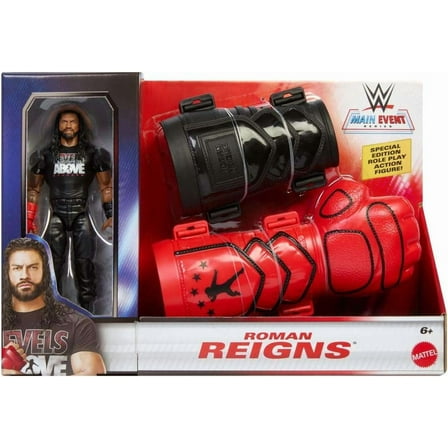 Roman Reigns (Role Play) and Main Event Figure Mattel WWE Toy Wrestling Action Figure