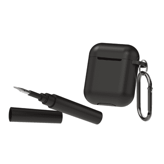 OTOP AirPods Pro 2/1 Gen Protective Case with Lock, Cleaner Kit &  Replacement Ear Tips, Keychain, Black