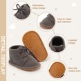 thumbnail image 6 of Meckior Baby Girls Boys Boots Infant Lace Up Booties Newborn Winter Shoes for 0-18 Months, 6 of 8