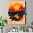 thumbnail image 4 of Qisvanset 12x16 Inch God Blessing Canvas Wall Art, Religious Name Art Decor for Church Dorm Household Room, 4 of 8