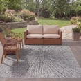 thumbnail image 3 of SAFAVIEH Courtyard Doroteja Radiant Indoor/Outdoor Area Rug, Grey/Black, 6'7" x 9'6", 3 of 10