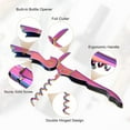 thumbnail image 3 of Uxcell 3Pcs 5" Wine Openers Waiter Corkscrew Wine Bottle Opener, Colorful, 3 of 7