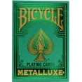 thumbnail image 2 of Bicycle Metalluxe Green Playing Cards - Premium Metal Foil Finish - Poker Size, 2 of 6