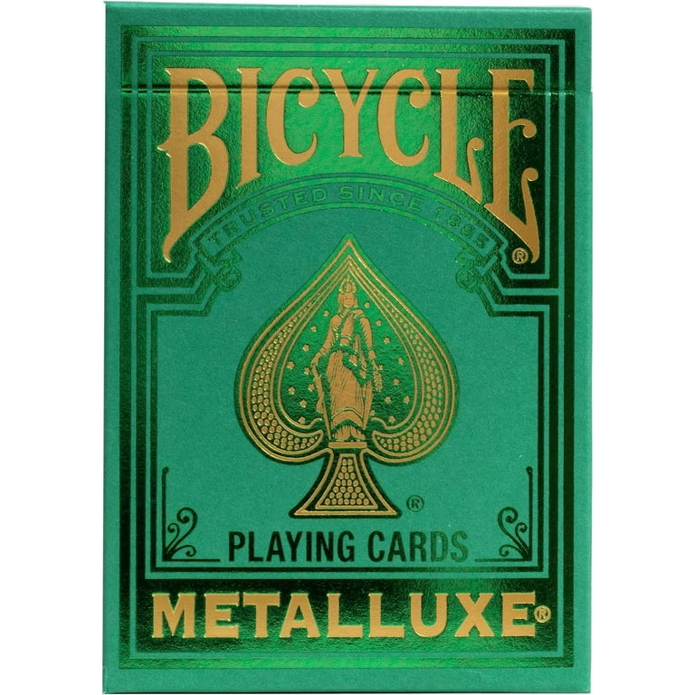 Bicycle, Playing Cards, Metalluxe Green, Poker Size - Walmart.com