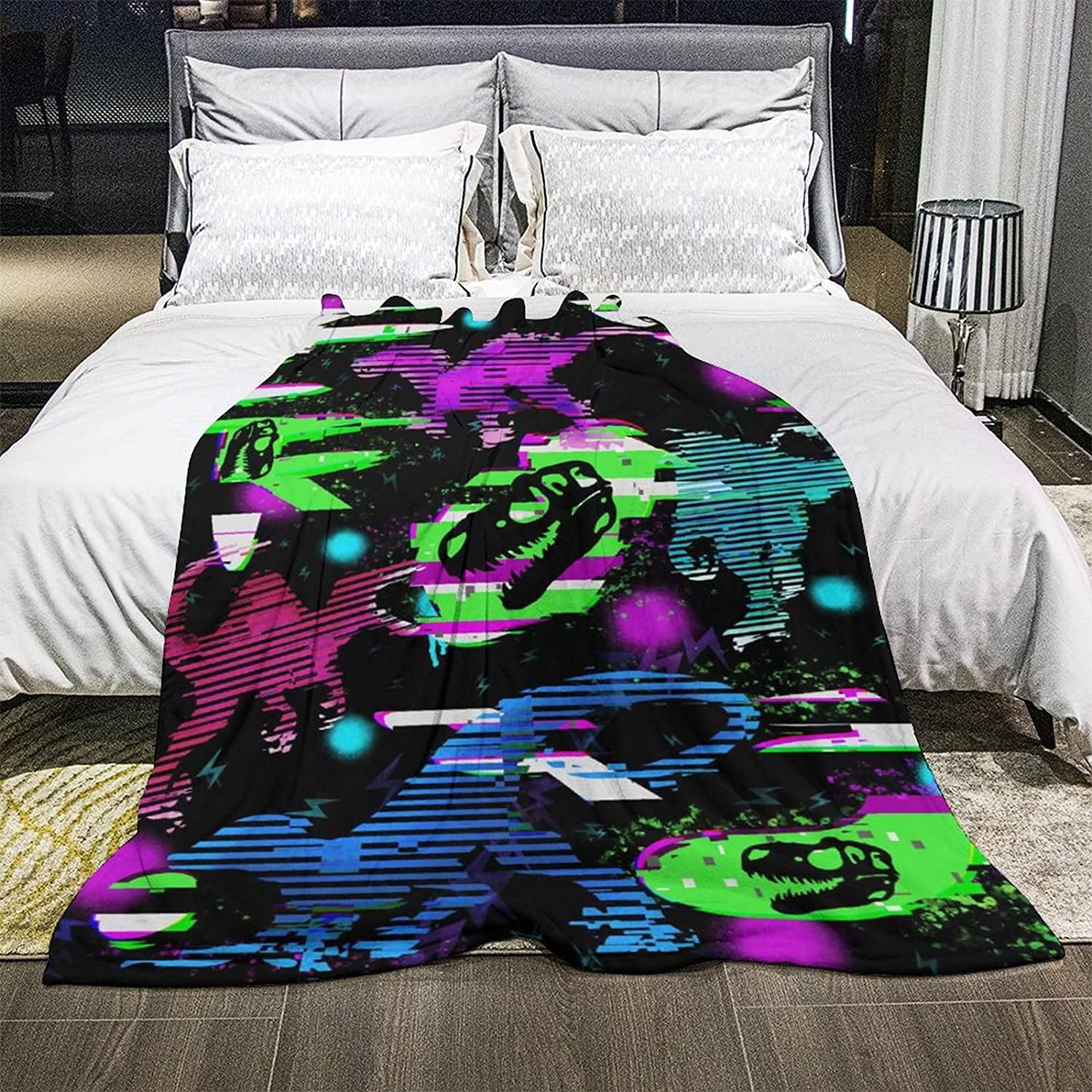Dinosaur Blanket for Boys Girls Dino Throw Blanket 60"x80" Dinosaur Christmas Birthday Gifts for Boys Girls Dino Room Bedroom Decor