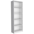 thumbnail image 4 of White 4 Shelf Bookcase with Storage, Multi-Tier Organizer Shelf for Living Room, Office, 4 of 5