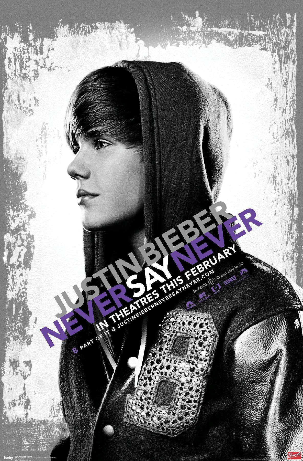 Justin Bieber Autograph Official Single Duvet Cover Bed Set Never Say Never 