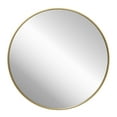 thumbnail image 2 of HBCY Creations Gold Circle Wall Mirror 30 Inch Round Wall Mirror for Entryways, Washrooms, Living Rooms and More (Gold, 30"), 2 of 10