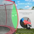 thumbnail image 6 of Soozier 10ft Outdoor Trampoline with Net Enclosure, Curved Poles and Safety Spring Cover,  Red, 6 of 10