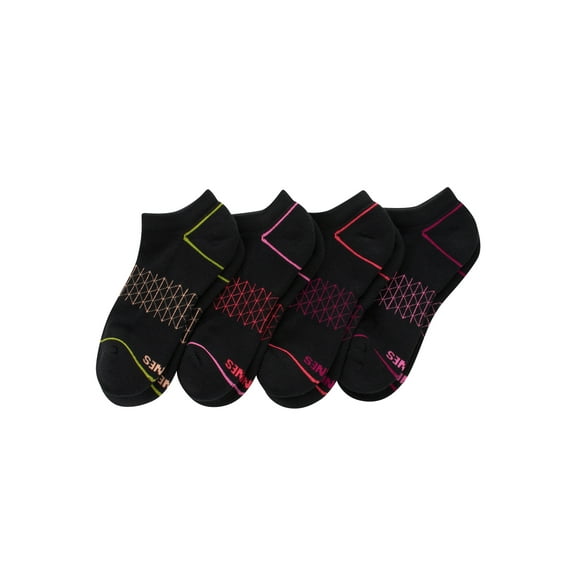 No Show Socks Pack, 4 Pairs, Absolute Comfort Low-Cut Socks for Women, Value Pack