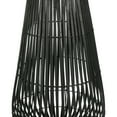 thumbnail image 3 of Decorative Drum Shaped Open Cage Bamboo Lantern, Large, Black, 3 of 6