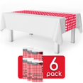thumbnail image 4 of Grandipity Red Gingham 6 Pack Checkered Premium Disposable Plastic Table Runner 14 x 108 Inch. Table Runner for Dinner Parties & Events, 4 of 4