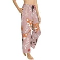 thumbnail image 2 of Kll Womens Beautiful Fox Print Pajama Pants Soft Pajama Bottoms For Women Cozy Lounge Pants, 2 of 9