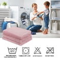 thumbnail image 7 of PiccoCasa Luxury Decorative Flannel Fleece Blanket Soft Sofa Throw Couch Cover Plush Microfiber Blanket Pink 70"x78", 7 of 7