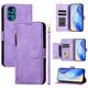thumbnail image 2 of Funda para Motorola MOTO E22S 4G con cremallera tipo cartera, tarjetero, marco de fotos, soporte y cordón, de piel sintética. morado, 2 of 5