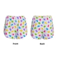 thumbnail image 3 of Fuzoiu Bear And Polka Dot Print Women's Athletic Shorts, Double-Layer Running Shorts with Pocket,Women's Workout Shorts for Yoga, Gym, and Workouts-Medium, 3 of 7
