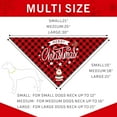 thumbnail image 2 of 2 Pack Christmas Dog Bandanas Double-Sided Plaid Snowman Santa Dog Christmas Bandana for Puppy Costume Christmas Decorations Multiple Sizes Offered Triangle Xmas Pet Scarf Bibs Kerchief Gifts, 2 of 6