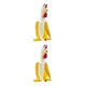 thumbnail image 1 of Naiovety Banana Chicken Statues Hen Sculptures Resin Figurines Tipo 2 L 2Conjunto, 1 of 1