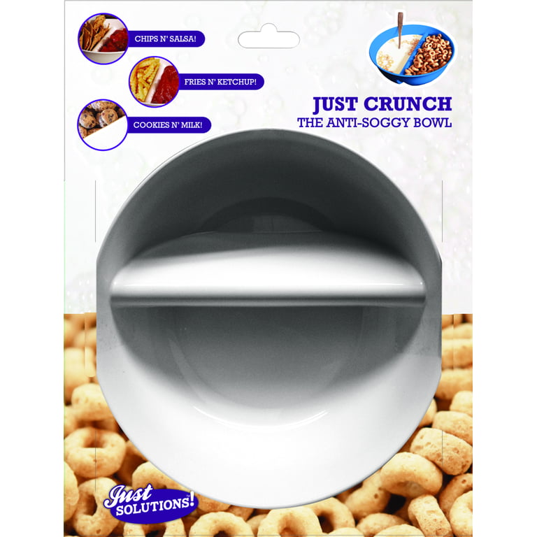 Anti-soggy Cereal Bowls Plastic Divided Bowl for Chip and Dip