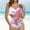 Pink, variant on Odbmxy Camisole Two Piece Bathing Suits for Women Swimsuit Plus Size Womens Floral Holiday Peplum High Waist Swimwear,Blue XXL