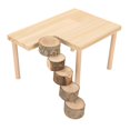 thumbnail image 1 of Plateforme d'escalade décorative en bois pour hamster, aire de jeux pour petits animaux de compagnie avec échelle ronde pour écureuil volant, 1 of 4