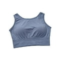 thumbnail image 1 of Jumpingount Camiseta sin mangas elástica transpirable para el pecho, carpeta de cuello redondo, carpetas de pecho seco para mujer, para correr, hacer Prendas para la parte del cuerpo Azul Jumpingount AP017930-04, 1 of 6