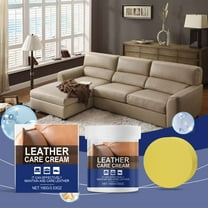PATLOLLAV Furniture Clinic Large Leather Care Kit,Leather Cleaner   Protection Cream for Furniture,1Pcs Leather Care Cleaner Sponge,Condition and Restore Leather Couches,Car Seats