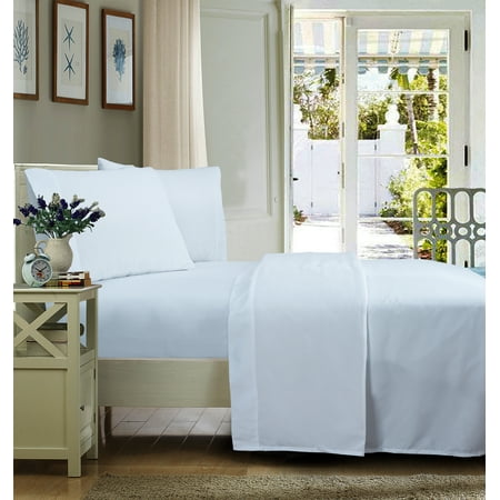 Mainstays Soft Wrinkle Resistant Microfiber Twin/Twin XL Arctic White Sheet