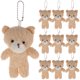 thumbnail image 1 of 10 Uds. Mini oso de juguete de peluche, muñeco de oso de peluche DIY, llavero de muñeco de oso pequeño, fabricación de dijes, 1 of 5