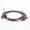 Purp/Black, variant on Professional's Choice Schutz Poly Roper Reins - 3/8" x 8' Poly Rope with Scissor Snaps & Leather Loops Purple/Black