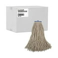 thumbnail image 2 of Boardwalk BWK724CEA Cotton Lie-Flat 24 oz. Cut-End Wet Mop Head - White, 2 of 8