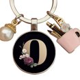 thumbnail image 4 of Llavero con letras A-Z alfabeto perlas creativo para mujeres y hombres, 4 of 9