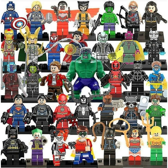 Set Of 35 Avengers Figures Building Blocks Kids Toys 3-7cm