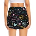 thumbnail image 2 of Lsque I love you Mom Printed Women's Running Shorts with Liner Pockets,Elastic Quick Dry Workout Athletic Gym Yoga Shorts,Womens High Waist Shorts-XX-Large, 2 of 9