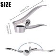 thumbnail image 2 of Hweilai 1 pcs Professional Stainless Steel Garlic Press, Professional Kitchen Garlic Crusher, Garlic Chopper, Super Easy to Use and Clean, Dishwasher Safe, 2 of 5