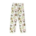 thumbnail image 3 of Vsdgher Donut Sloth Print Mens Pajama Pants Sleep & Lounge Pants, PJ Bottoms With elastic waistb and Pockets, 3 of 5