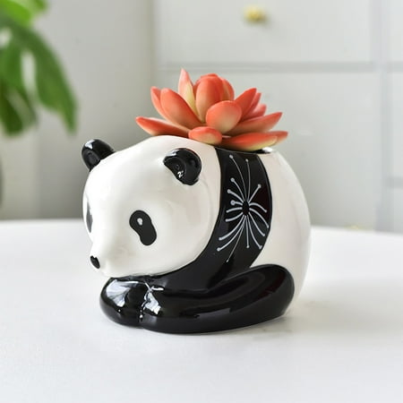 

Ceramic Flowerpot Fleshy Potted Panda Flowerpot Cartoon Large Potted Indoor for Potted Flower Stand Bulk Tall Flower Stands for Indoor Wall Flower for outside