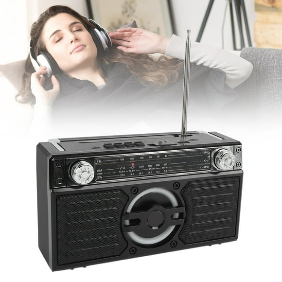 Portable Radio  Speaker Multifunctional Rechargeable Multi Band FM AM SW Radio for Travel Long Play Time
