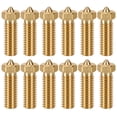 thumbnail image 1 of Youkk 12pcs Gold Exquisite Copper Nozzle Kit For Darkyun V6 Printer Compatible With M6 Threads And Unique 1Set, 1 of 6