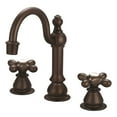 thumbnail image 2 of Water Creation F2-0012-03-PX American 20th Century Classic Widespread Lavatory F2-0012 Faucets - Brown & Oil-Rubbed Bronze, 2 of 3