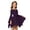 A-Dark Purple, variant on Girls Casual off Shoulder Ruffled Dresses Pirate Dress Pirate Halloween Party Clothes Halloween for Girls Size 3-11 Years