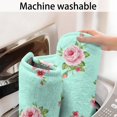 thumbnail image 5 of Pioneer Flower Floral Print Pattern Bathroom Rugs Mat, Non Slip Microfiber Bathroom Rug with Rubber Backing, Soft Mats for Bathroom Floor Tub Shower, 17"x30", 5 of 5