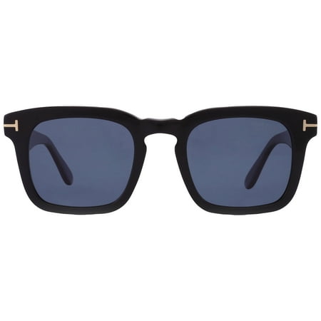 Tom Ford Dax FT0751 01V Shiny Black Blue 50 mm Men's Sunglasses