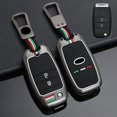 thumbnail image 3 of Car Key Fob Cover Case Protector Zinc Alloy Silicone Car Key Case Cover For Kia Optima Picanto Sleeve Soul K3 Rio, 3 of 12