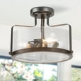 thumbnail image 6 of LNC 3-Light Modern Farmhosue Semi-Flush MOun with Glass Shade for Kitchen Island, 6 of 6