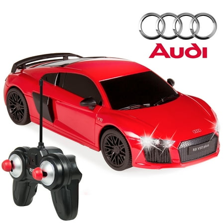Best Choice Products 1/24 Scale Licensed RC Audi R8 Luxury with Lights, 27MHz Frequency,